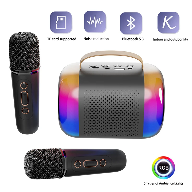 Kids Microphone Karaoke - Novo Mini Microfone com Caixa de