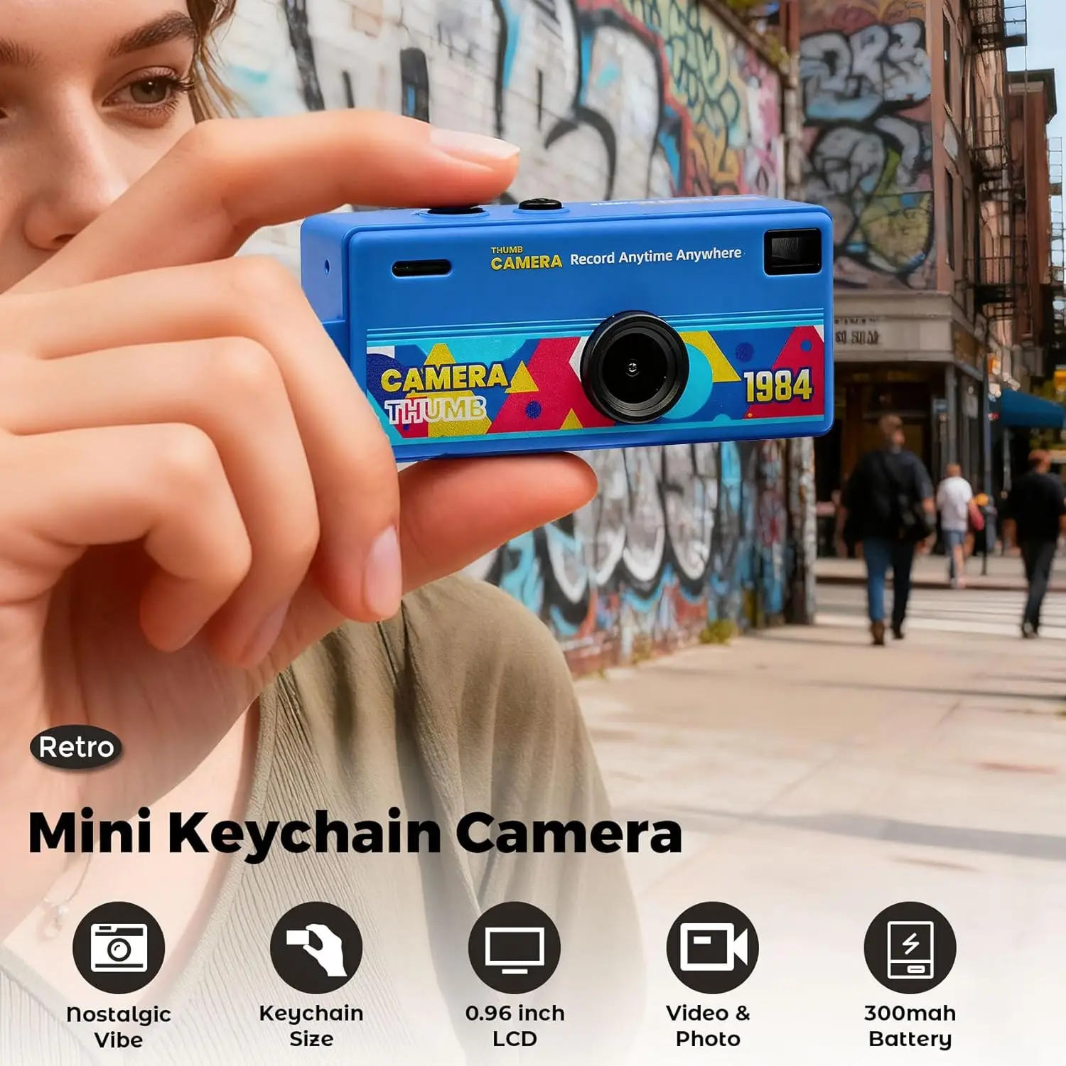 Kids Toys Youtube - Mini Câmera Digital 1080P HD Câmera