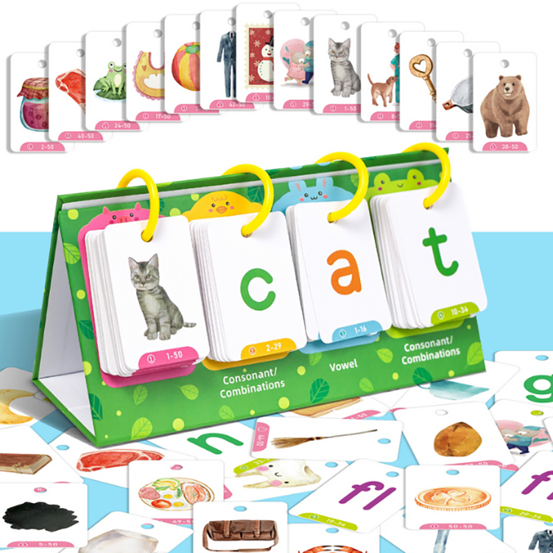 Kids Toys List - Crianças montessori inglês palavra listas cartões