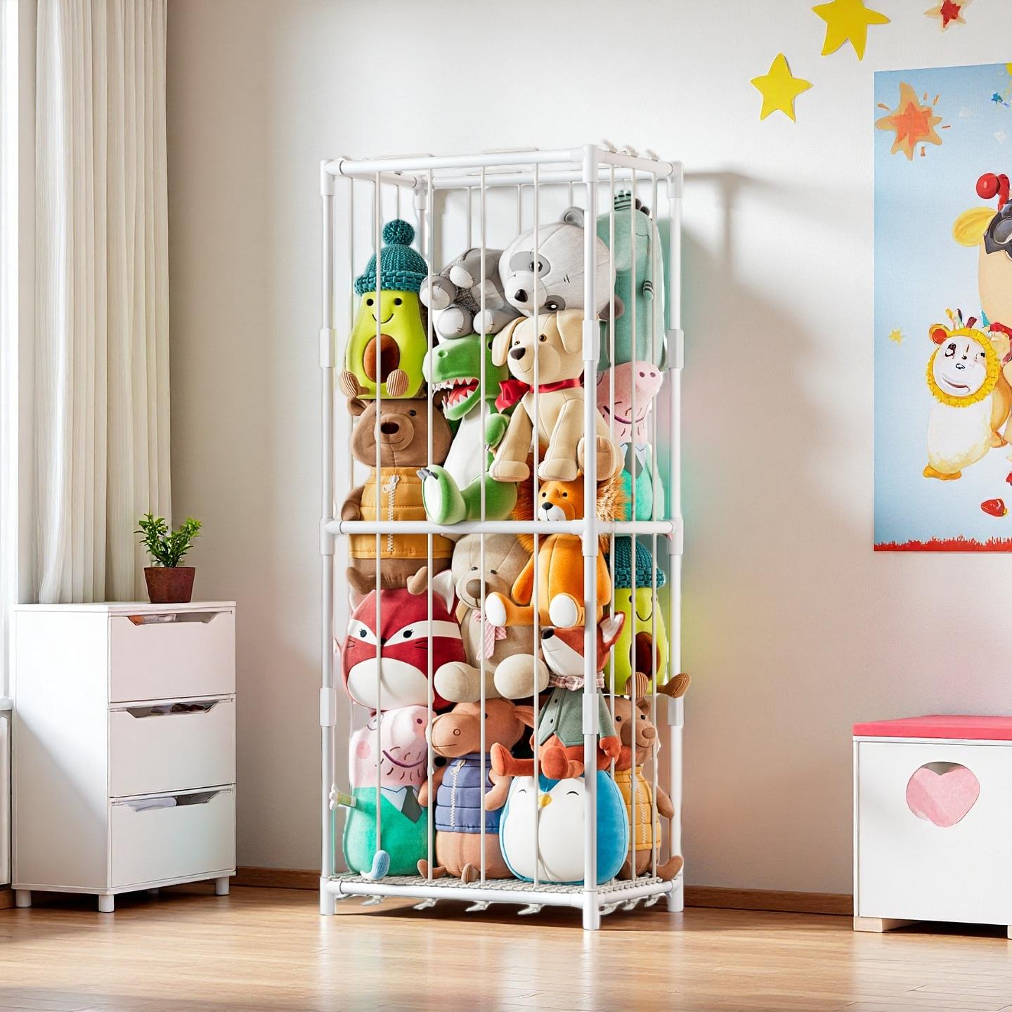 Kids Storage Toys - Organizador Vertical de Brinquedos de Pelúcia