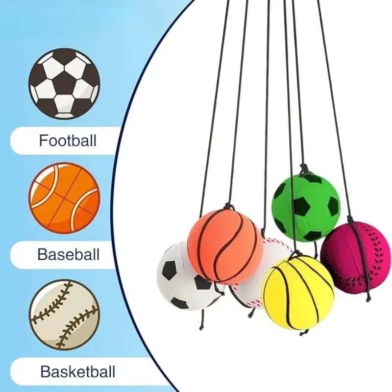 Kids Yoga Toys - Bola de Espuma Elástica com Corda