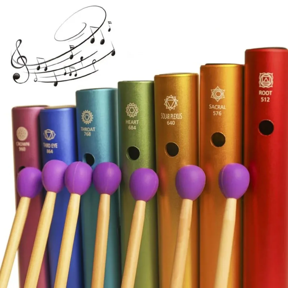 Kids Yoga Toys - Tubo colorido wah-wah sinos musicais para