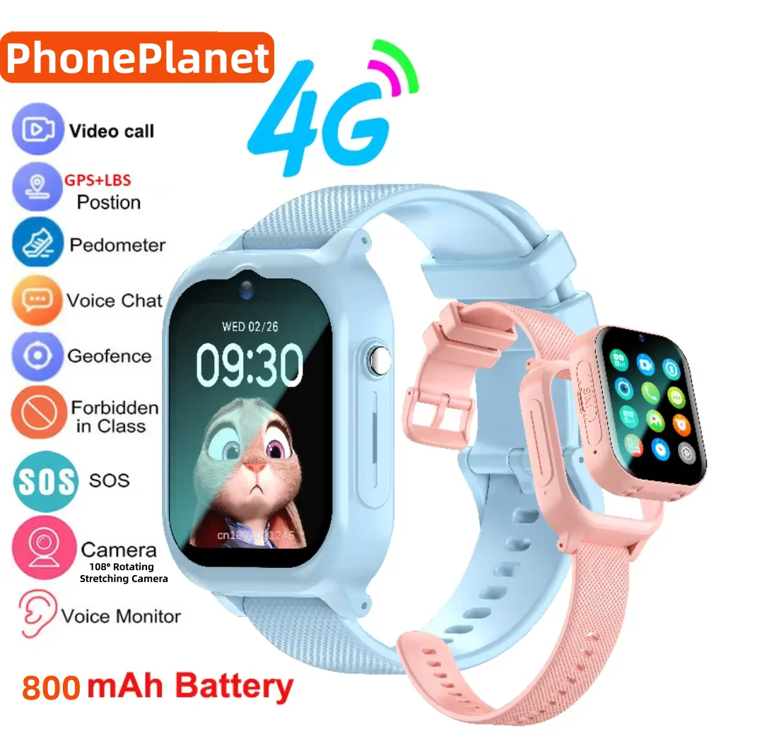 Kids Toys Youtube - Relógio Inteligente Infantil 4G com GPS,