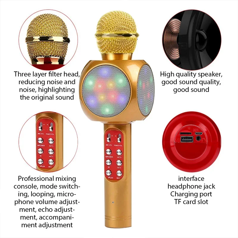 Ws1816 sem fio crianças karaok - Kids Microphone Karaoke avaliação e preço