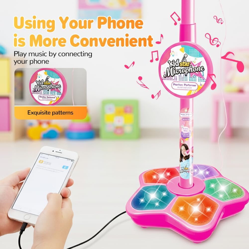 Suporte de Microfone Infantil  - Kids Microphone Karaoke avaliação e preço
