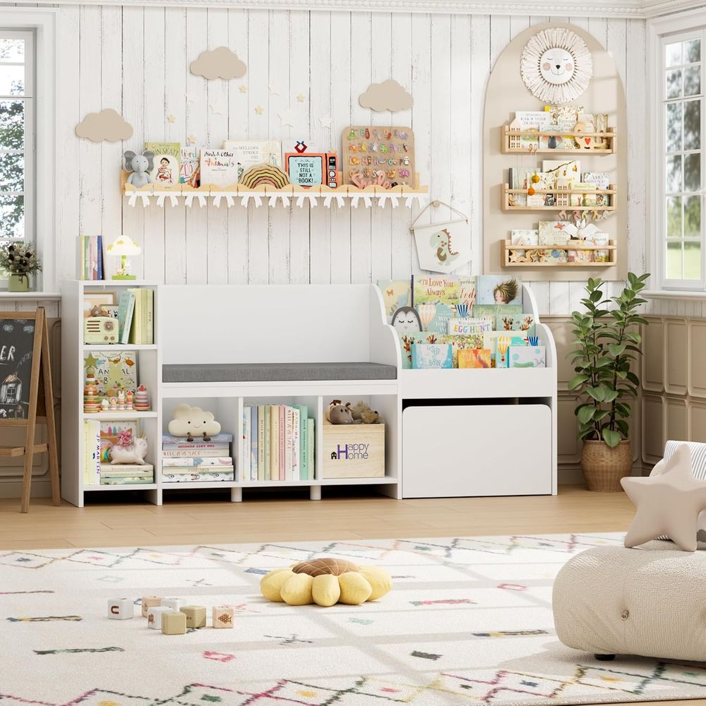 Cantinho de leitura infantil d - Kids Storage Toys avaliação e preço