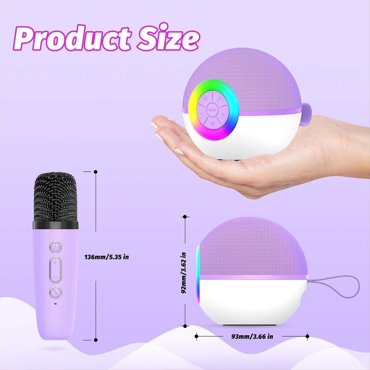Máquina de karaokê mini DTC5 c - Kids Microphone Karaoke avaliação e preço
