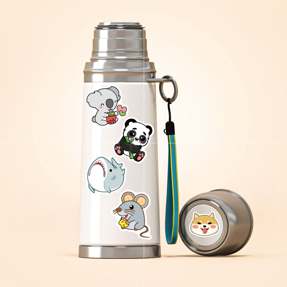 100 pçs engraçado animais ades - Kids Toys Logo avaliação e preço