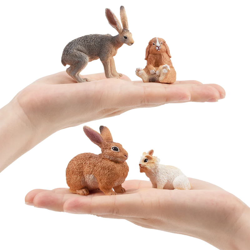 12 pçs simulação coelho fazend - Kids Toys Under $5 avaliação e preço