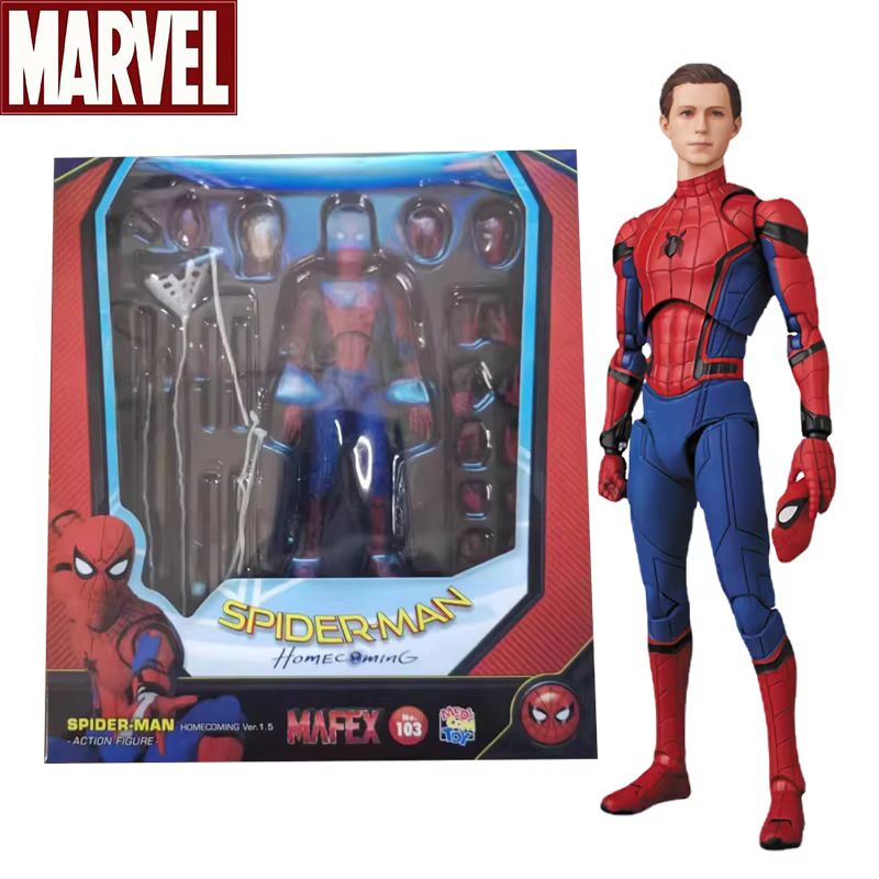 Mafex 103 Homem-Aranha Boneco  - Kids Toys Under $5 avaliação e preço