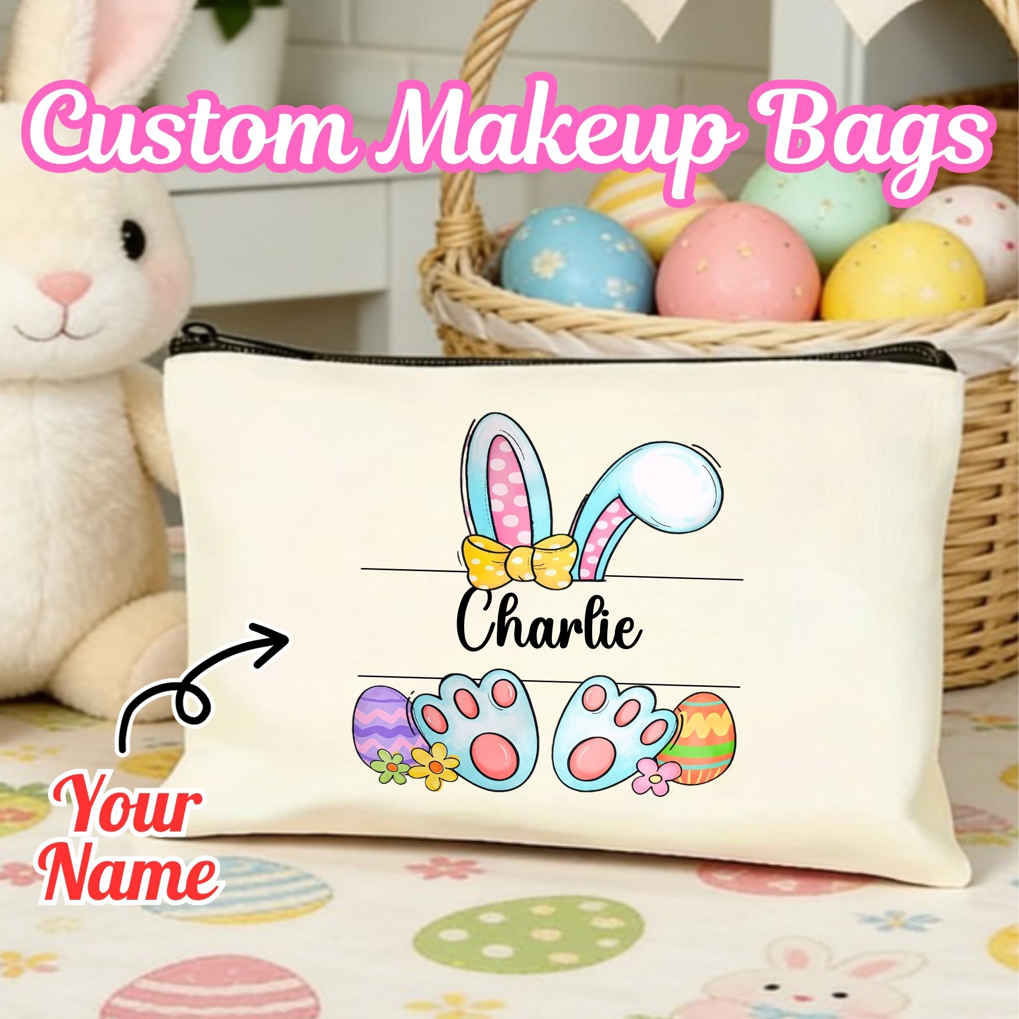 Bolsa de maquiagem personaliza - Kids Toys Logo avaliação e preço