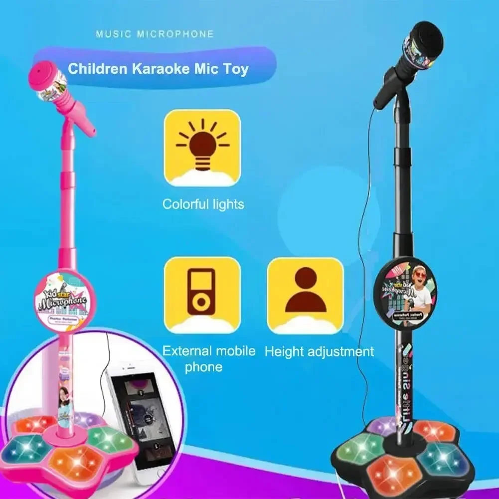 Crianças microfone com suporte - Kids Microphone Karaoke avaliação e preço