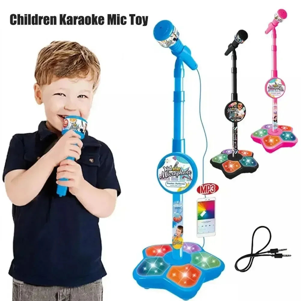 Crianças microfone com suporte - Kids Microphone Karaoke avaliação e preço