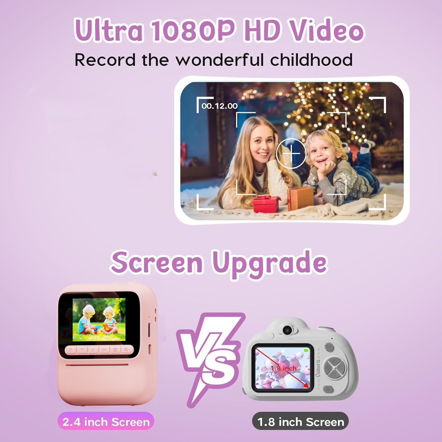 Crianças câmera de impressão c - Kids Toys Youtube avaliação e preço