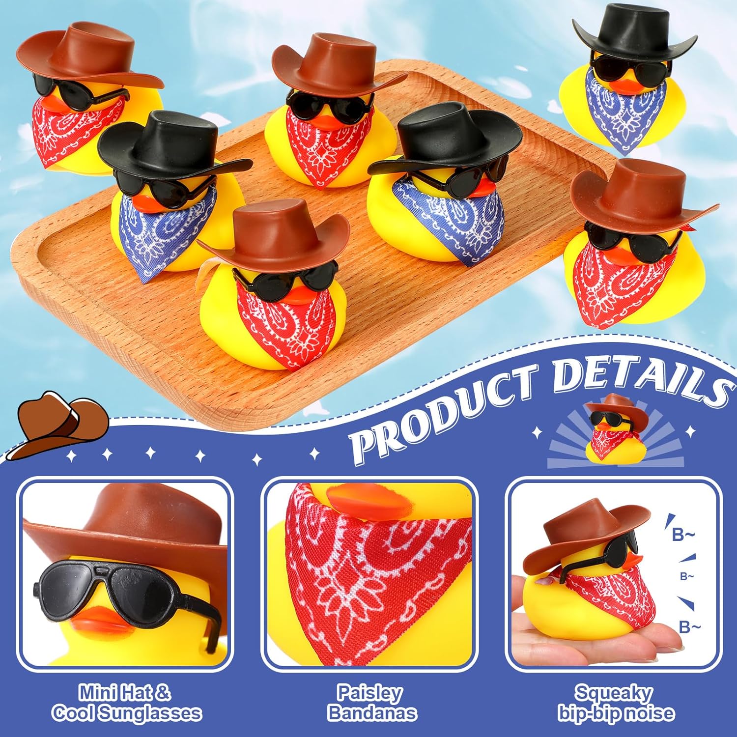 6/12/24/48 conjunto cowboy pat - Rubber Duck Bath avaliação e preço
