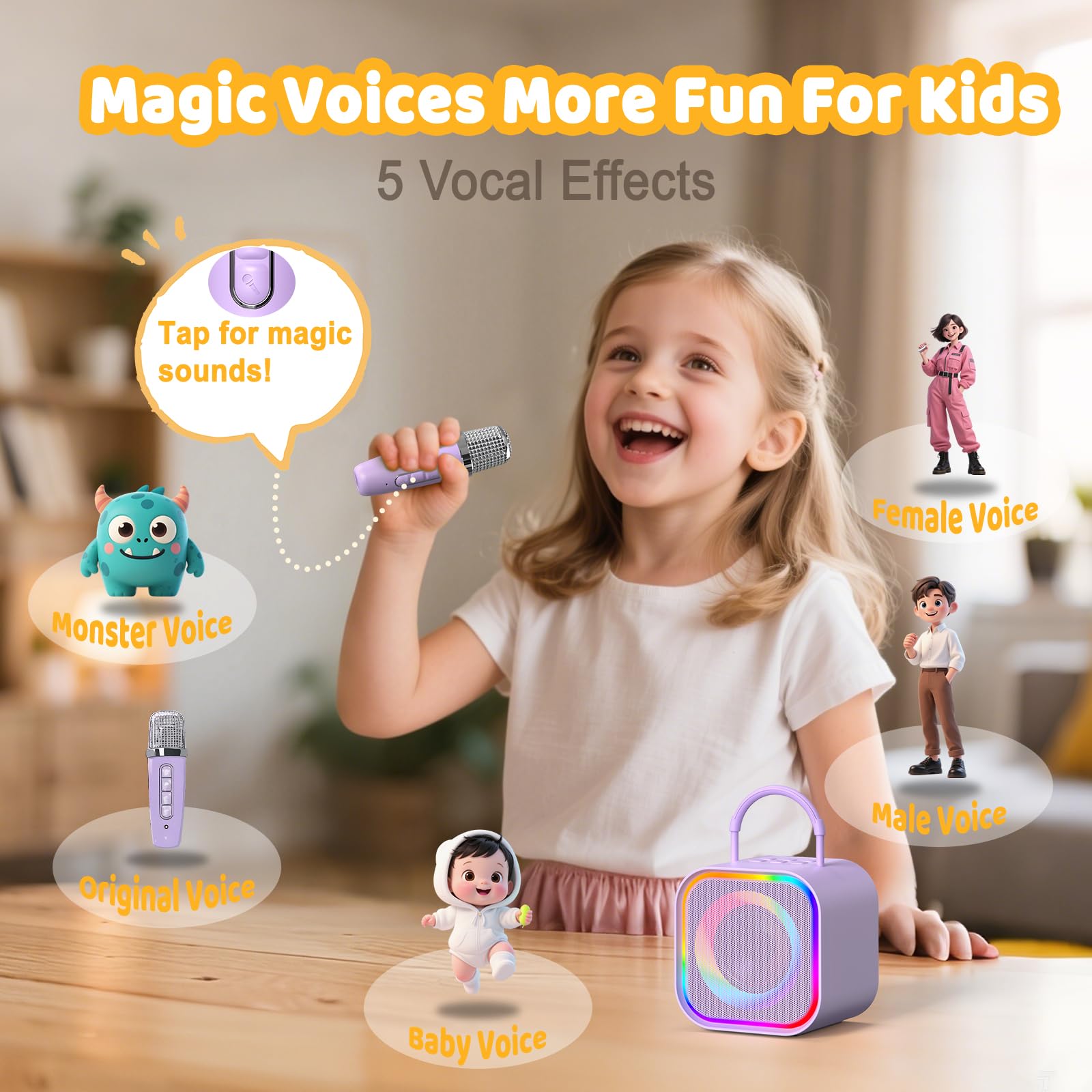 Máquina de Karaokê Mini Haomur - Kids Microphone Karaoke avaliação e preço