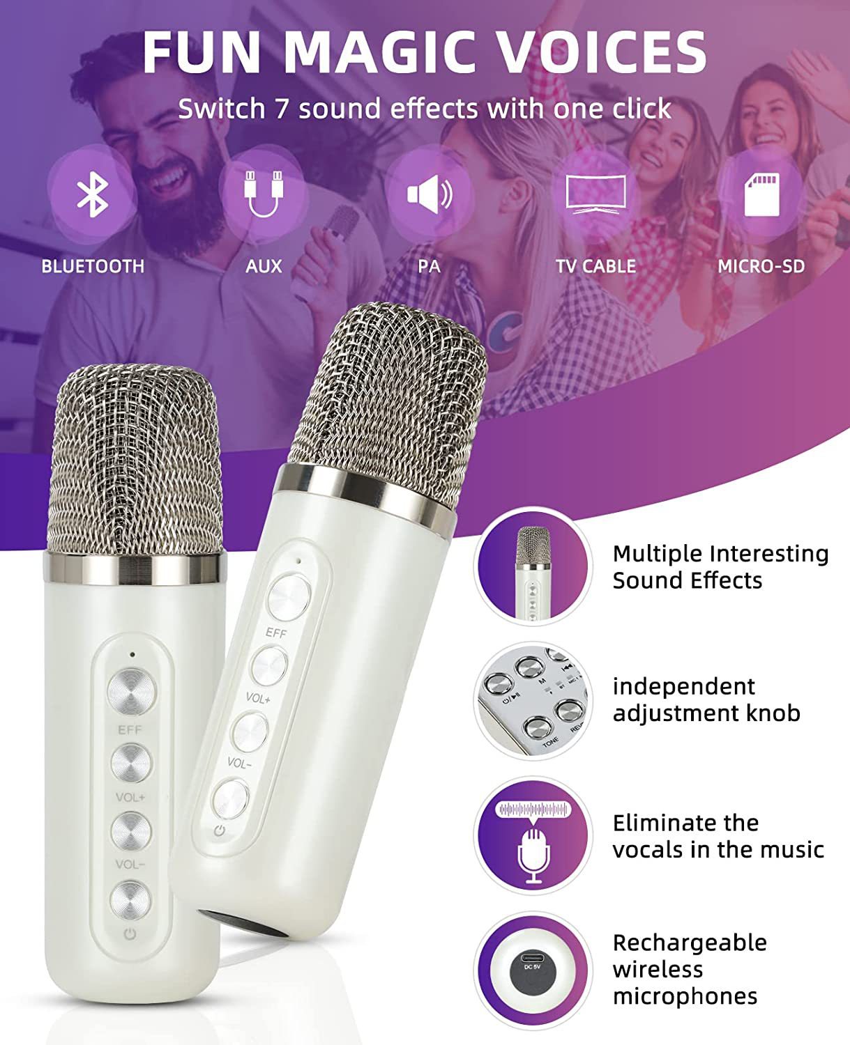 Máquina de Karaoke KTV Portáti - Kids Microphone Karaoke avaliação e preço