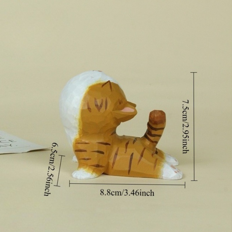 Estatueta de gatinho de madeir - Kids Yoga Toys avaliação e preço