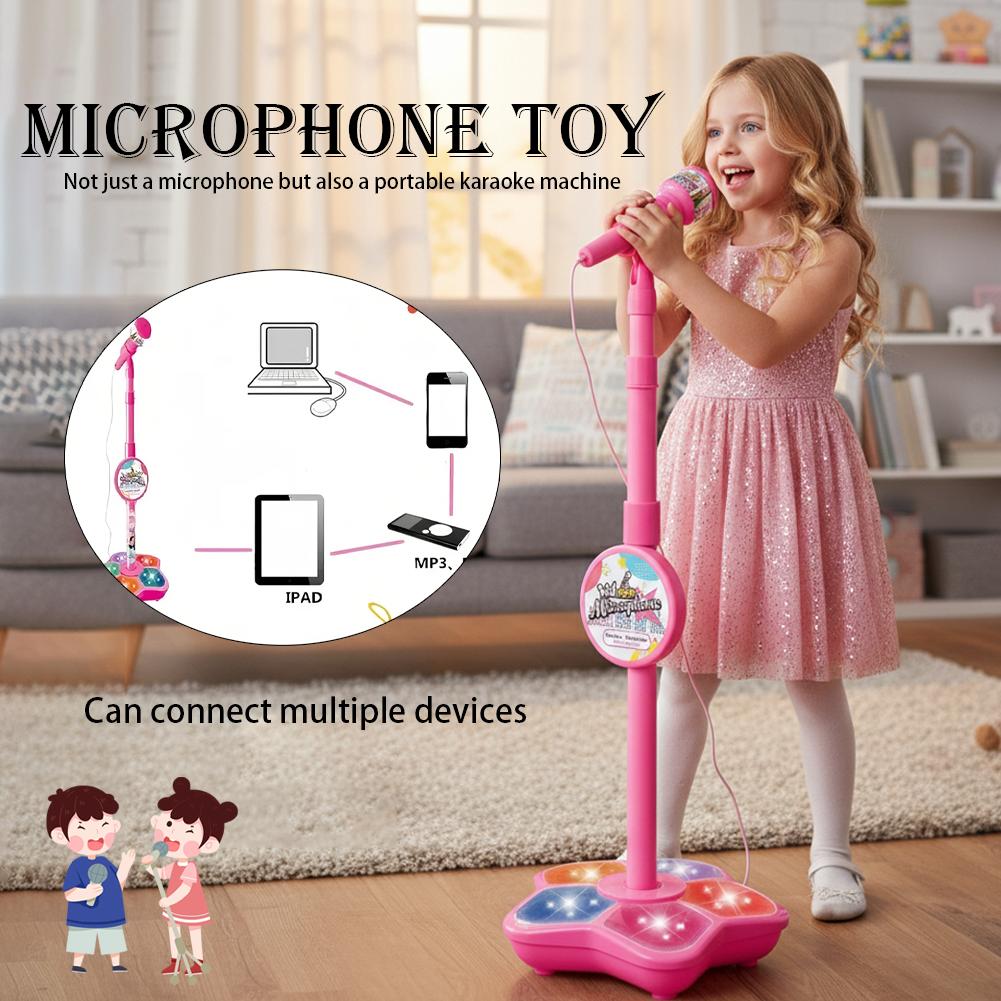 Crianças microfone com suporte - Kids Microphone Karaoke avaliação e preço