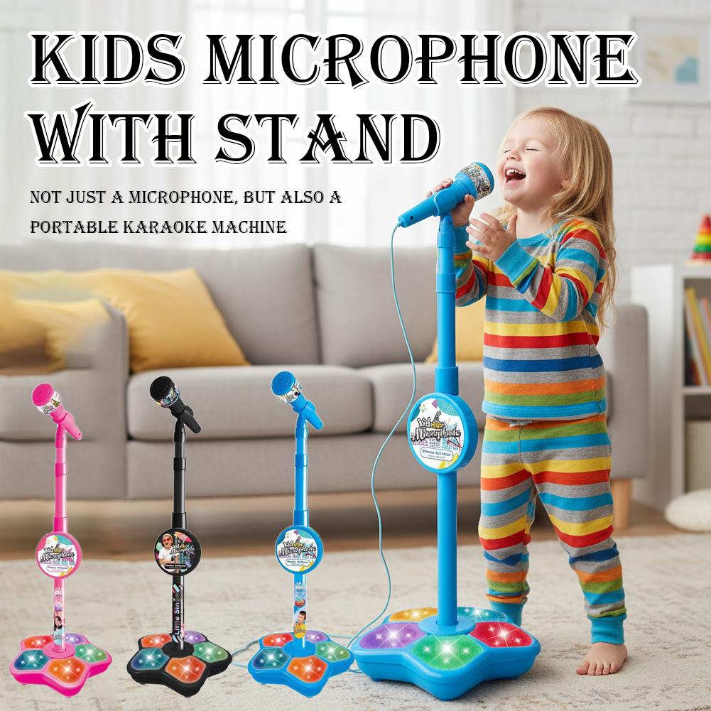 Crianças microfone com suporte - Kids Microphone Karaoke avaliação e preço